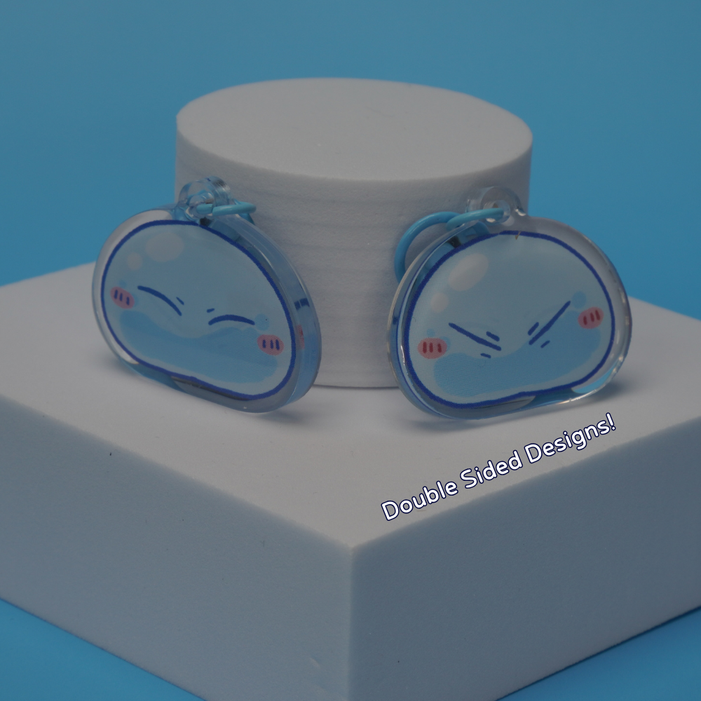 Powerful Slime Double Epoxy Acrylic Keychain