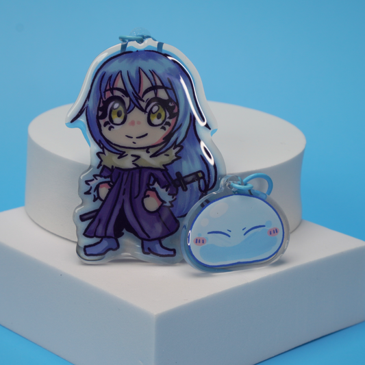 Powerful Slime Double Epoxy Acrylic Keychain